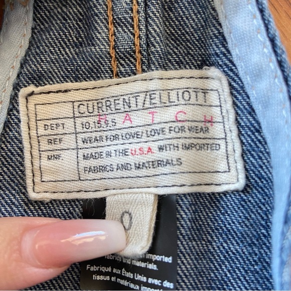 Current/Elliot x Hatch maternity the easy denim overalls - Picture 7 of 9